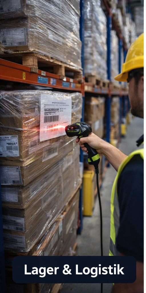 Industriescanner im Lager und in der Logistik