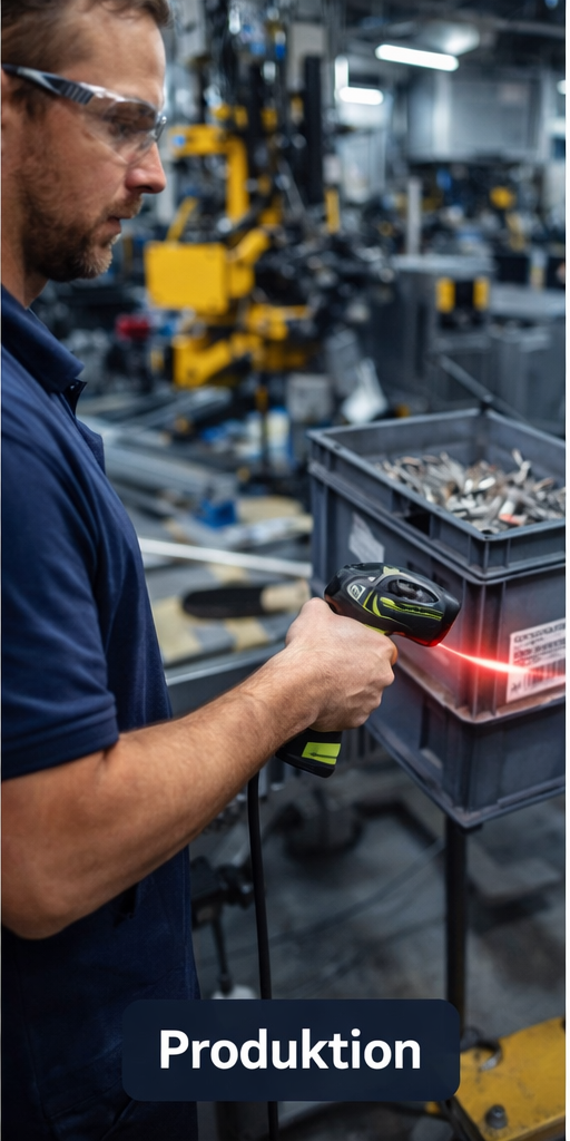 Industriescanner in der Produktion